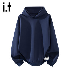 I. T: chocoolate American retro Heavy weight hooded Loose Sweatshirt men's autumn New arrival Easiest for match Loose Sports