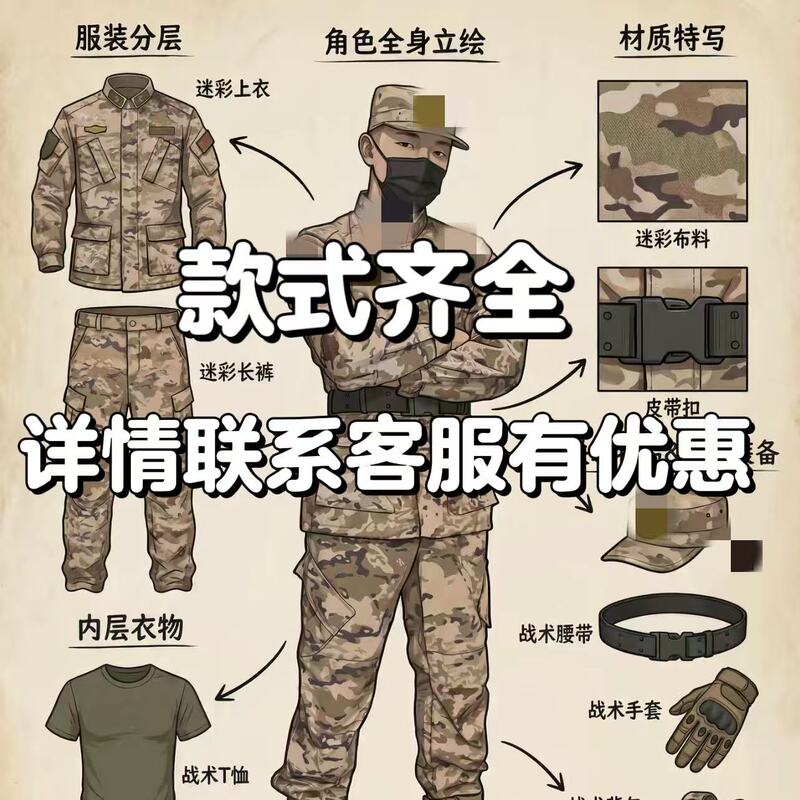 New Original Factory Green Summer Camouflage Clothing Outdoor Frog Training Uniform Scratch-Resistant and Wear-Resistant Workwear Single Top and Pants