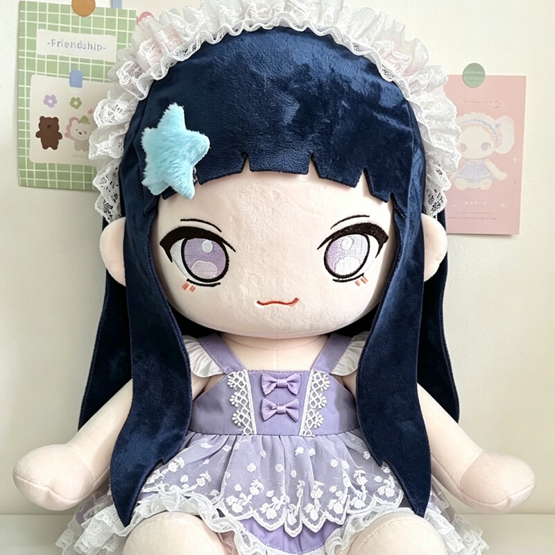 Naruto Hyuga Hinata 40cm Cotton Doll Clothes Plush Toy Super Cute Doll Plush Gift Adorable