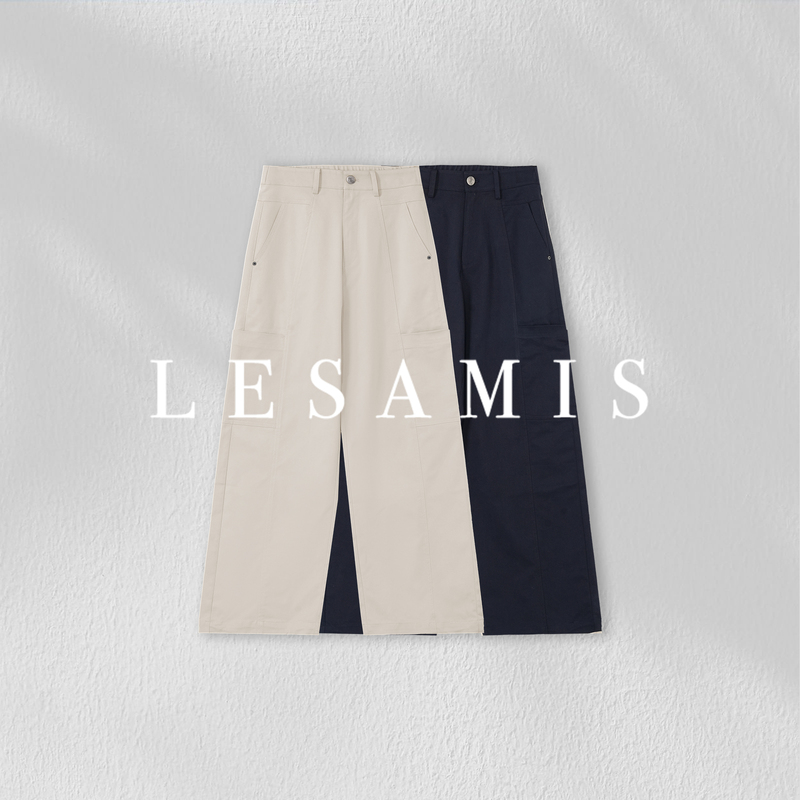 Lesamis·「Urban Travel Notes」Relaxed Tencel Elastic Waist Workwear Casual Pants B322002677 Lesamis·「Urban Travel Notes」Relaxed Tencel Elastic Waist Workwear Casual Pants B322002677