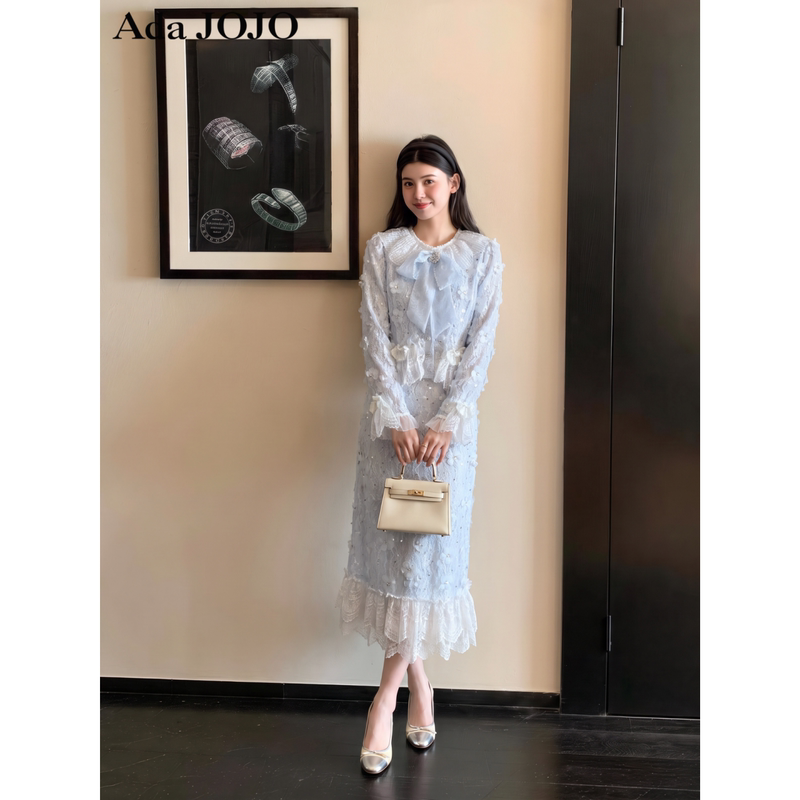In Stock】Chanel-Inspired Rich Lady Style Suit, French Elegant High-End Ladylike Two-Piece Set for Autumn In Stock】Chanel-Inspired Rich Lady Style Suit, French Elegant High-End Ladylike Two-Piece Set for Autumn