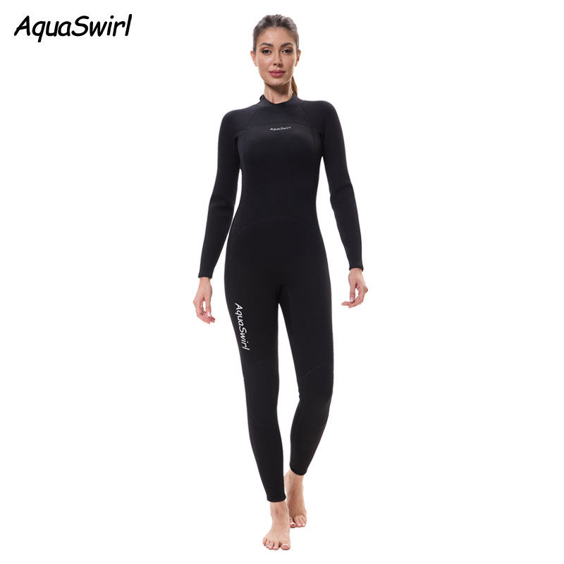女性用長袖・長ズボン3mmウェットスーツ、ウェットウェア、防寒、保温、スリム効果、シュノーケリング、日焼け防止、ラッシュガード、サーフィンスーツ