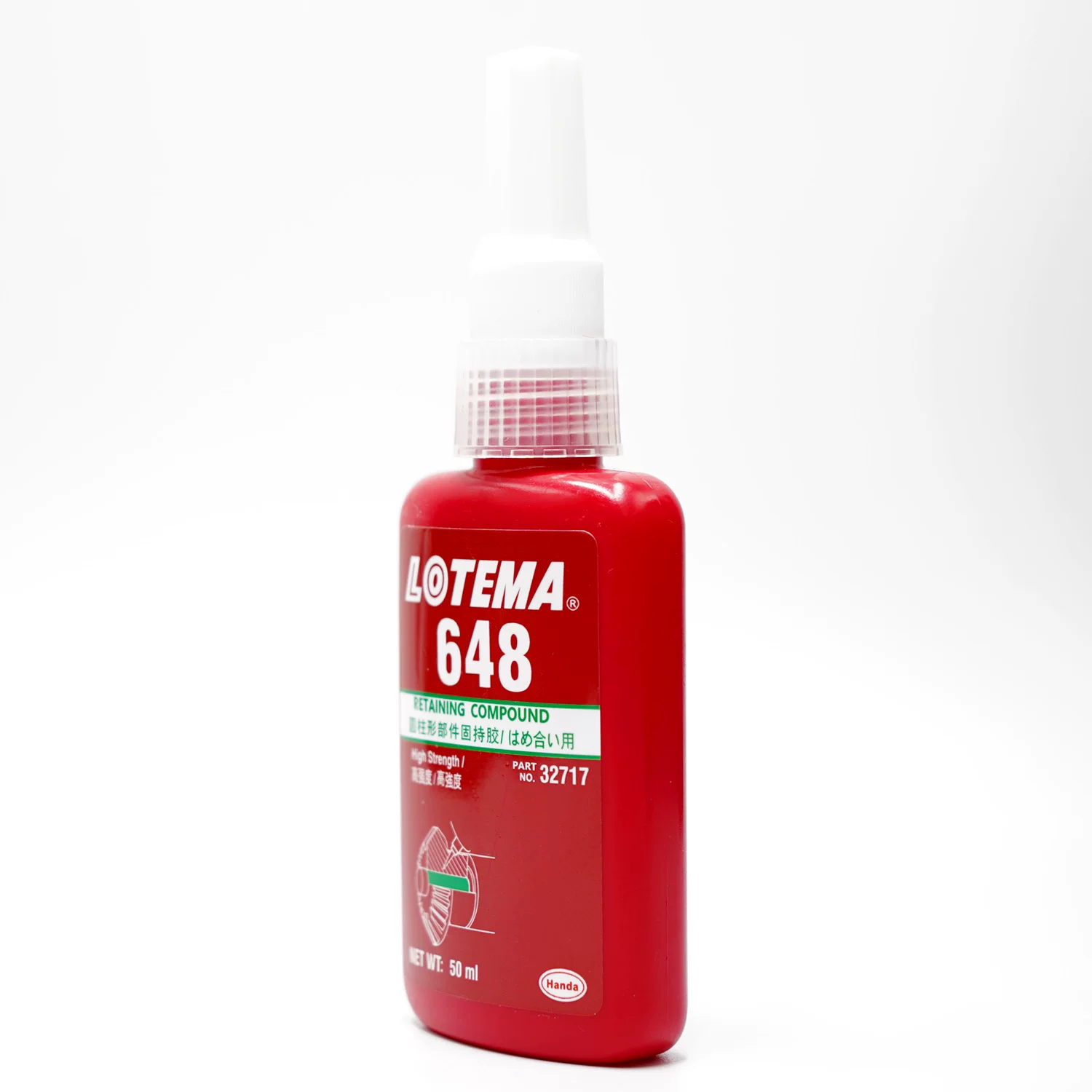 LT648 цилиндрические детали удерживающее клея Hongda Loctite 648 фиксация резьбы герметик анаэробный клей 250мл10м