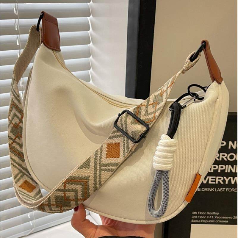 Летняя новая трендовая корейская сумка для пельменей, повседневная универсальная сумка из нейлоновой ткани, модная дизайнерская сумка-мессенджер для женщин