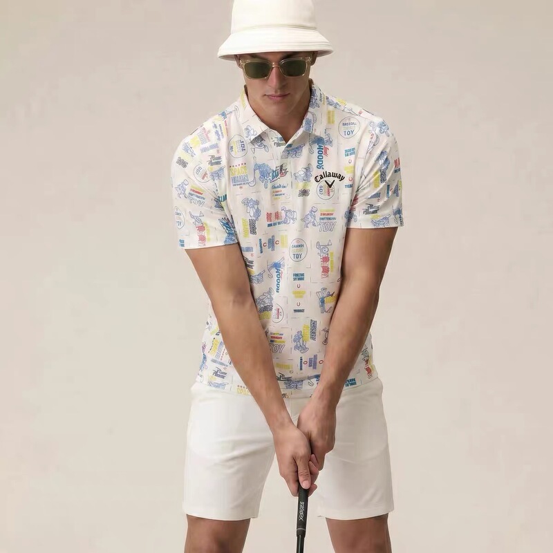 26Ss Korean New Golf Clothing Men's Golf Uniform Sports Casual Lapel Breathable Short-Sleeved Top Polo Shirt 26Ss Korean New Golf Clothing Men's Golf Uniform Sports Casual Lapel Breathable Short-Sleeved Top Polo Shirt