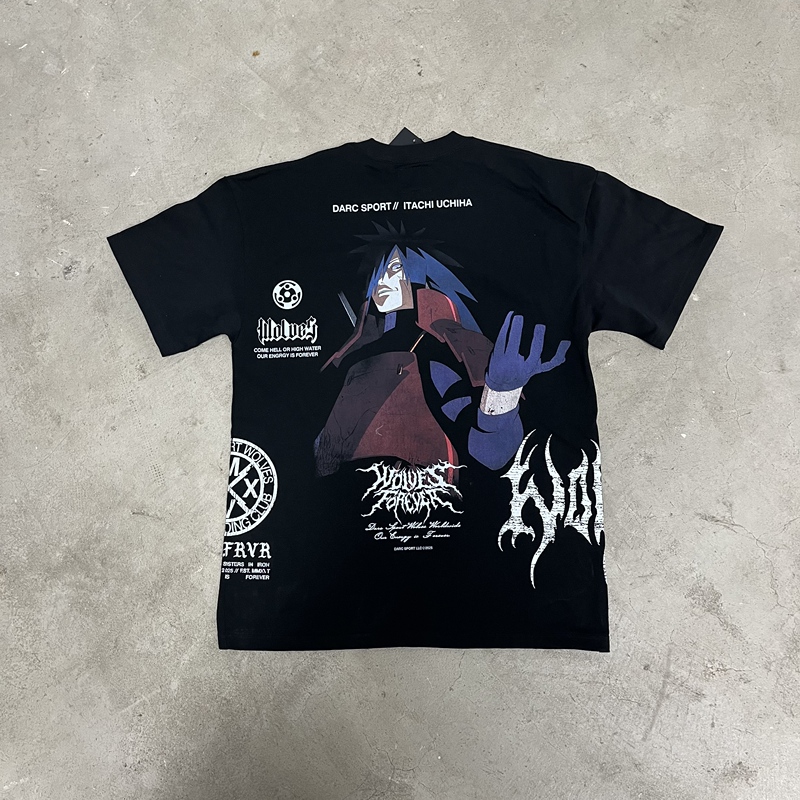 Om Darcsport Wolf Head Wide-Fit Fitness Commemorative Collaboration Set Pure Cotton Soft Fabric Short Sleeve for Muscular Men Om Darcsport Wolf Head Wide-Fit Fitness Commemorative Collaboration Set Pure Cotton Soft Fabric Short Sleeve for Muscular Men