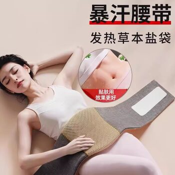Warm Palace Waist Belt Sea Salt Bag Hot Compress Pack Menstrual Heat Therapy Device for Cold Uterus Electric Heating Menstrual Period Salt Bag
