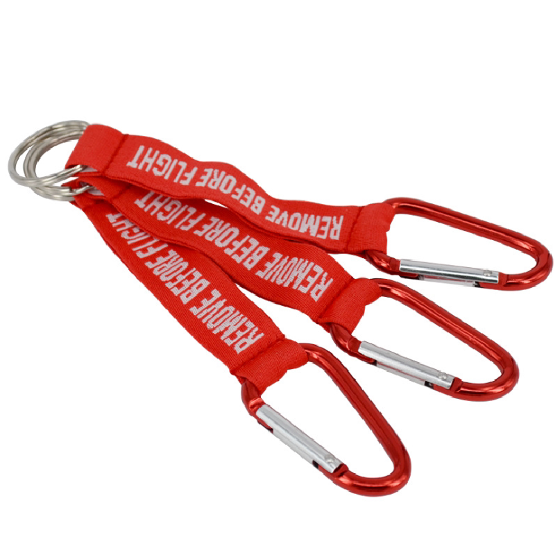 Remove before Flight Aviation Pilot Red Creative Keychain Outdoor Carabiner Car Luggage Pendant