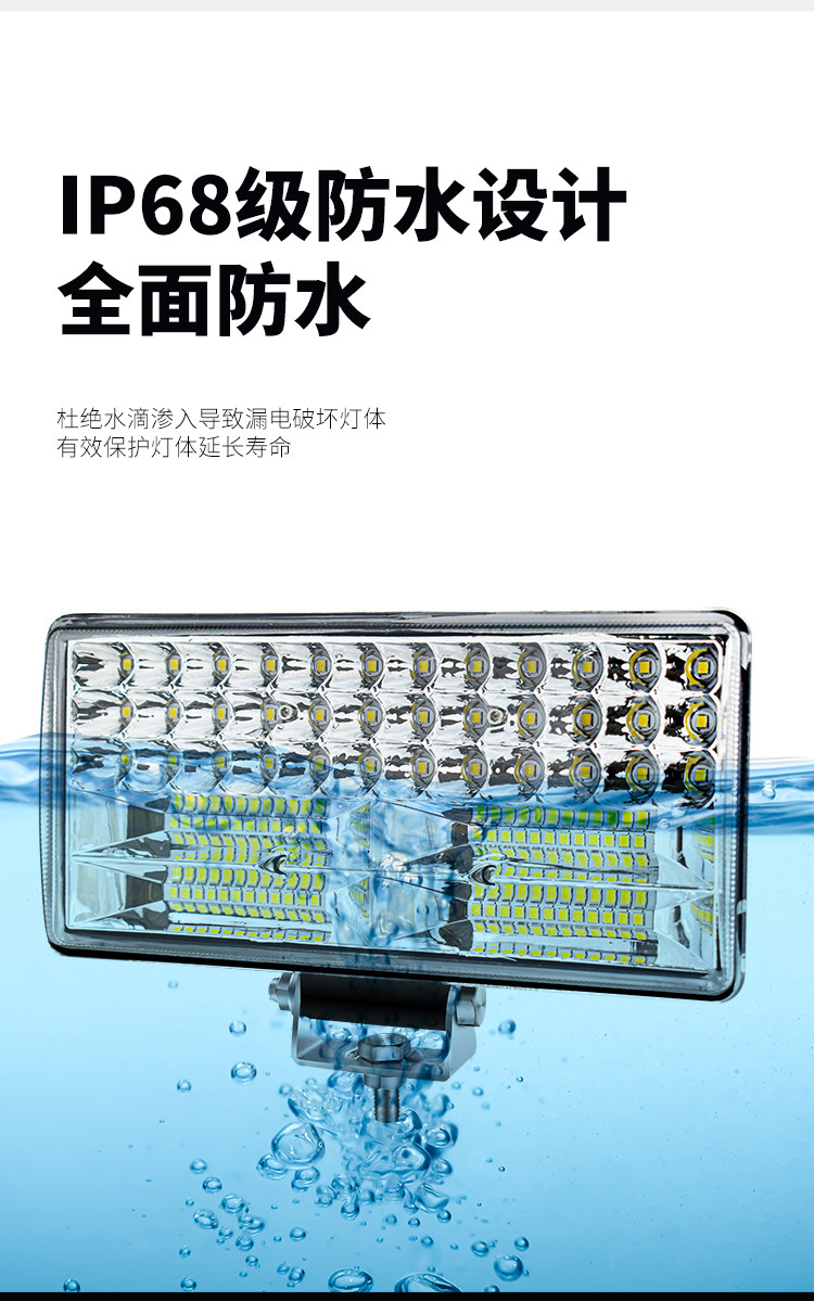 Car Led Lights with Strong Light and Super Bright High/Low Beam, 12V-24V Universal for Electric Vehicles, Tractors, Headlights, Four-Wheel Vehicle Lights, Spotlights
