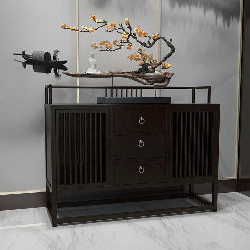 入户玄关实木百叶屏风：简约原木风的家居美学新风尚！✨