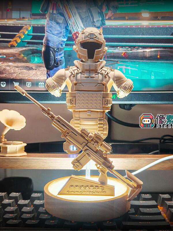 Delta Operation Peripheral Figures: Weilong Red Wolf Six-Piece Titan Protective Armor Model 3D Printed Birthday Gift Delta Operation Peripheral Figures: Weilong Red Wolf Six-Piece Titan Protective Armor Model 3D Printed Birthday Gift