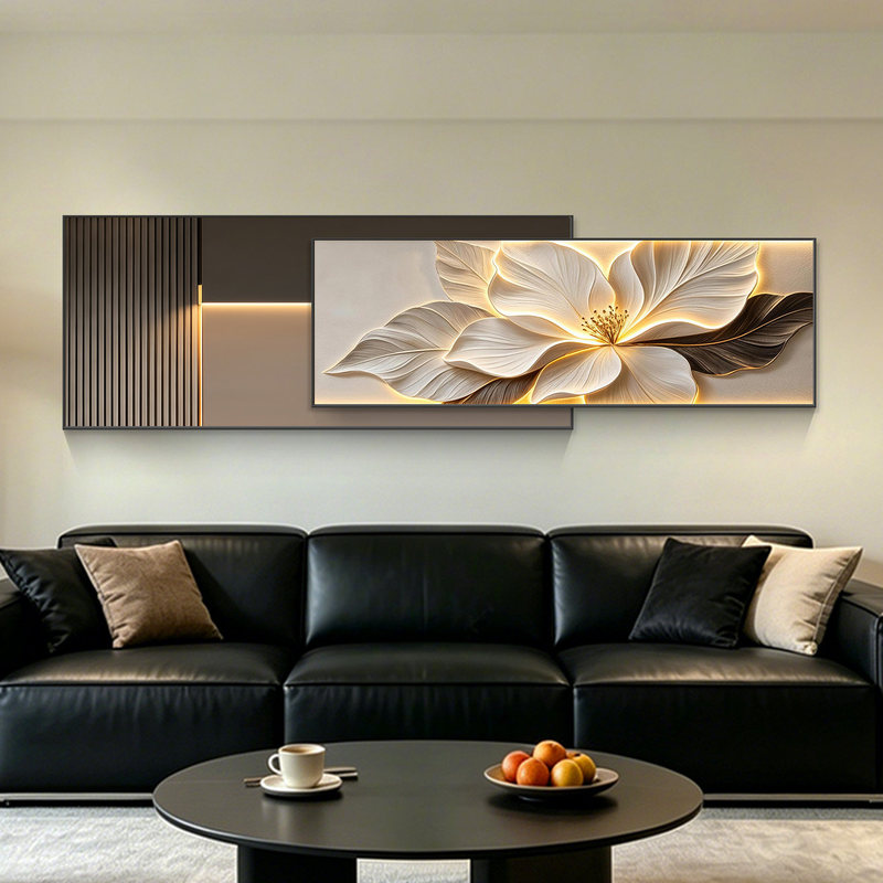 Light Luxury and High-End Floral Decorative Painting, Modern Minimalist Living Room Overlay Painting, Sofa Background Wall Painting, Sandstone Painting Light Luxury and High-End Floral Decorative Painting, Modern Minimalist Living Room Overlay Painting, Sofa Background Wall Painting, Sandstone Painting