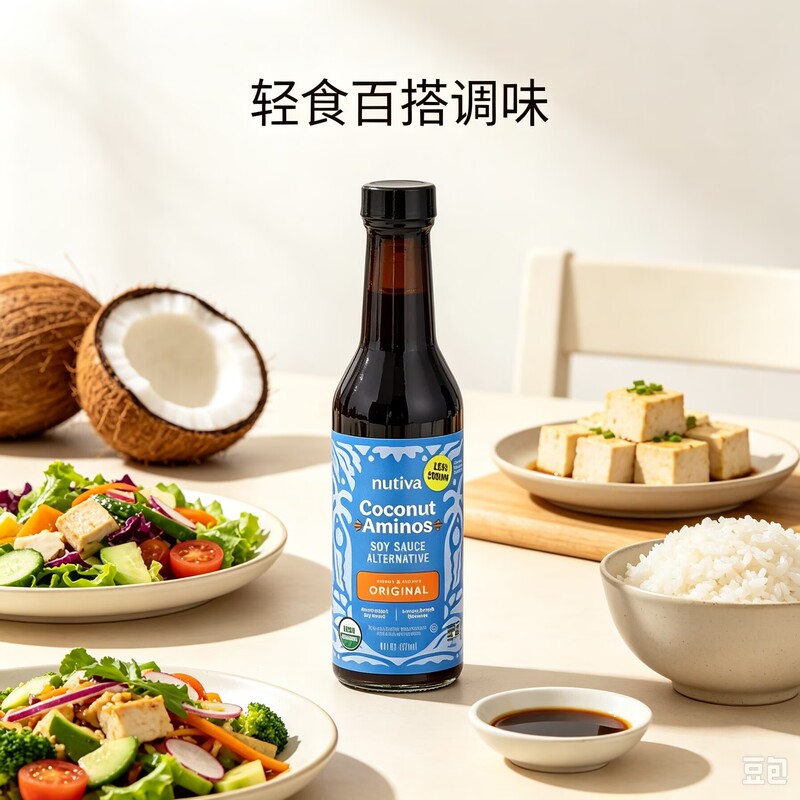 Nutiva Imported Coconut Amino Acid Seasoning Sauce from the United States, Low-Sodium Coconut Soy Sauce Substitute Seasoning Sauce 237ml Nutiva Imported Coconut Amino Acid Seasoning Sauce from the United States, Low-Sodium Coconut Soy Sauce Substitute Seasoning Sauce 237ml