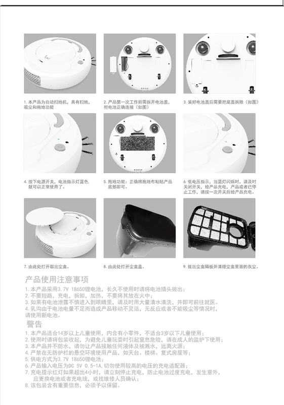 Robot tự động quét ba trong một làm sạch thông minh lười biếng lau điện máy hút bụi - Robot hút bụi