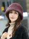 Mink Fur Hat for Women in Winter, Middle-Aged and Elderly, Full Mink Fur Ear Protection, Warm and Fashionable Mink Velvet Mother's Fur Cotton Hat