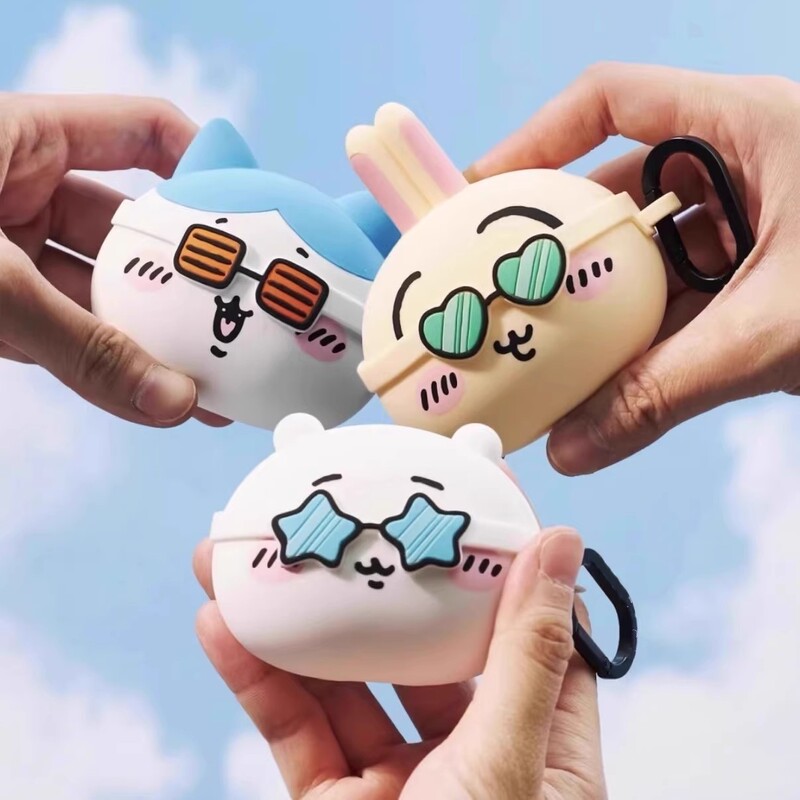 Chiikawa Summer Theme Collector's Edition Compatible with Apple AirPods Pro 2Nd Generation Wireless Bluetooth Anti-Scratch Earphone Case Airpods4 Celebrity Airpods3 Huaqiangbei