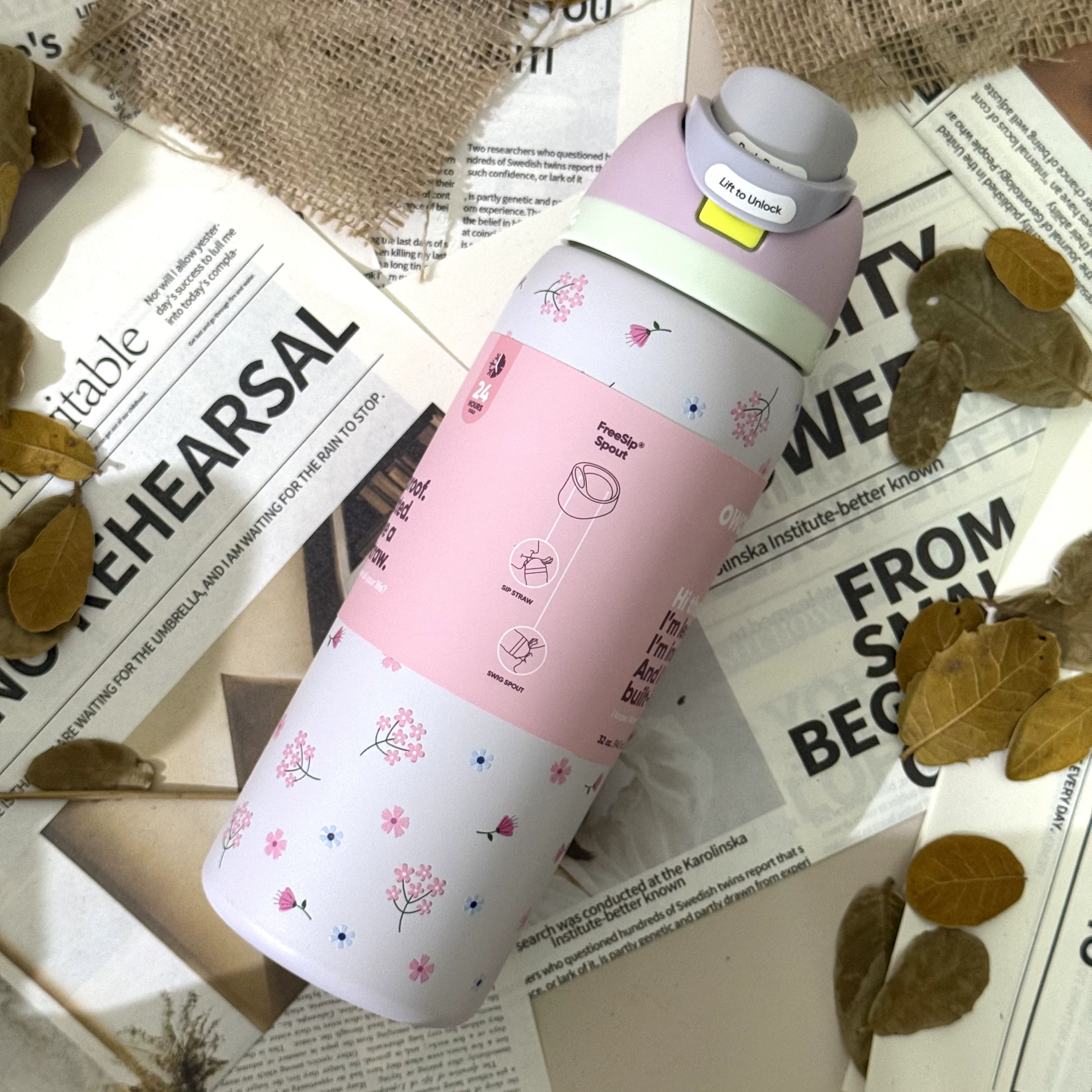Термос Owala Kitty ограниченная серия FreeSip двойной напиток спортивная водяная чашка большой емкости трубка портативная чашка