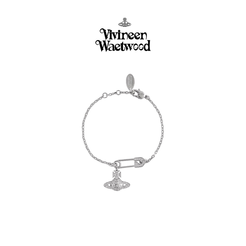Vivireer Waetwssd Empress Dowager Brooch Bracelet for Women, Light Luxury, Niche, Exquisite, High-End Saturn Jewelry
