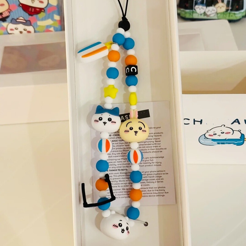 Case Jiyikawa Chichititi Cartoon Phone Chain Wrist Strap Lanyard Short Portable Anti-Lost Beaded Wrist Chain Case Jiyikawa Chichititi Cartoon Phone Chain Wrist Strap Lanyard Short Portable Anti-Lost Beaded Wrist Chain