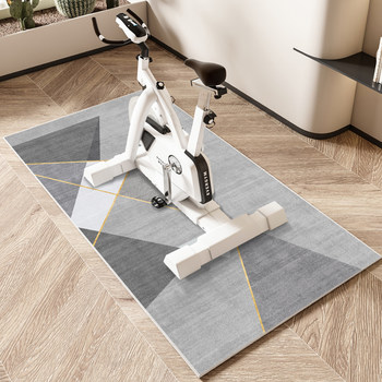 Spinning bicycle floor mat, sound insulation and shock-absorbing mat, treadmill mat, silent blanket, indoor sports fitness carpet, anti-slip mat