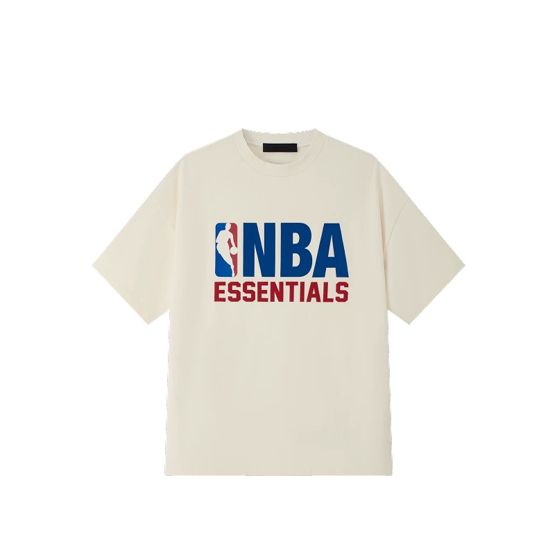 [Сначала 50% скидки] FEAR OF GOD ESSENTIALS Мужская NBA совместный брендинг 90-х короткие рукав T-шорт