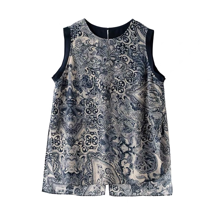 Shulanuo [100% Mulberry Silk] Old Money Style Summer Slimming Belly-Covering Silk Sleeveless Top Breathable Outerwear