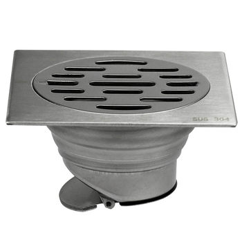 Large displacement floor drain 304 stainless steel deodorant washing machine dual-use bathroom bathroom sewer toilet artifact