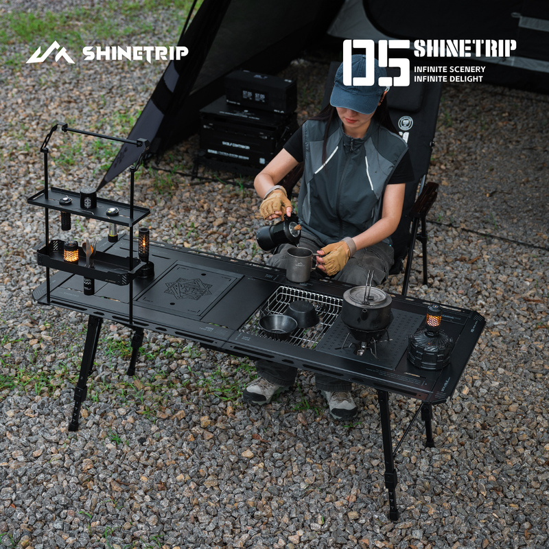 Shinetrip Mountain Fun Igt Folding Table, Large Modular Aluminum Alloy Tactical Table, Camping 5-Unit Expansion Table Shinetrip Mountain Fun Igt Folding Table, Large Modular Aluminum Alloy Tactical Table, Camping 5-Unit Expansion Table