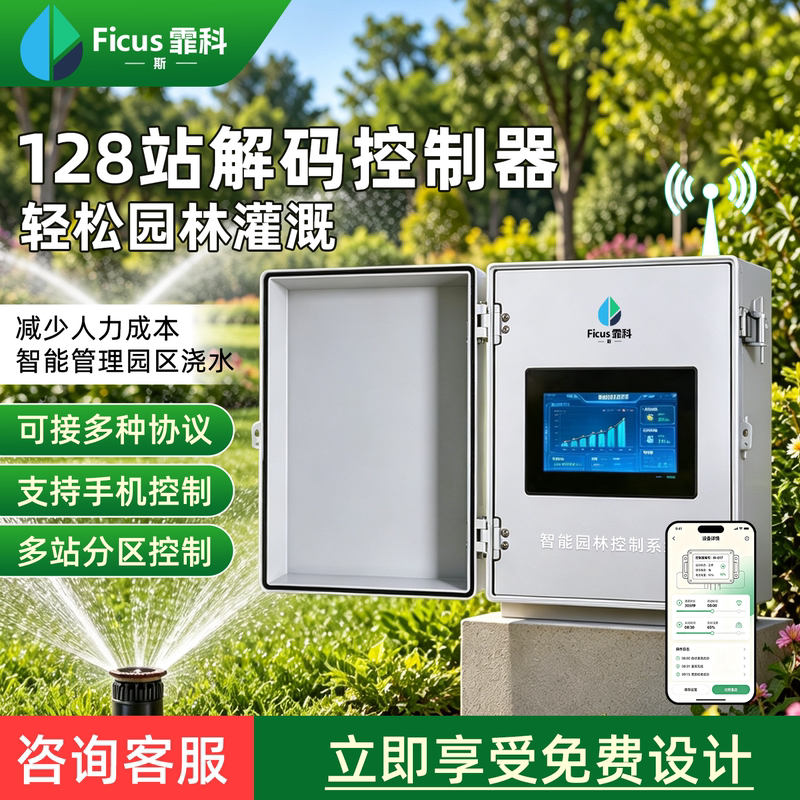 Automatic Irrigation Controller 128-Station Decoder Remote Intelligent Garden Sprinkler Irrigation Host Watering System Automatic Irrigation Controller 128-Station Decoder Remote Intelligent Garden Sprinkler Irrigation Host Watering System