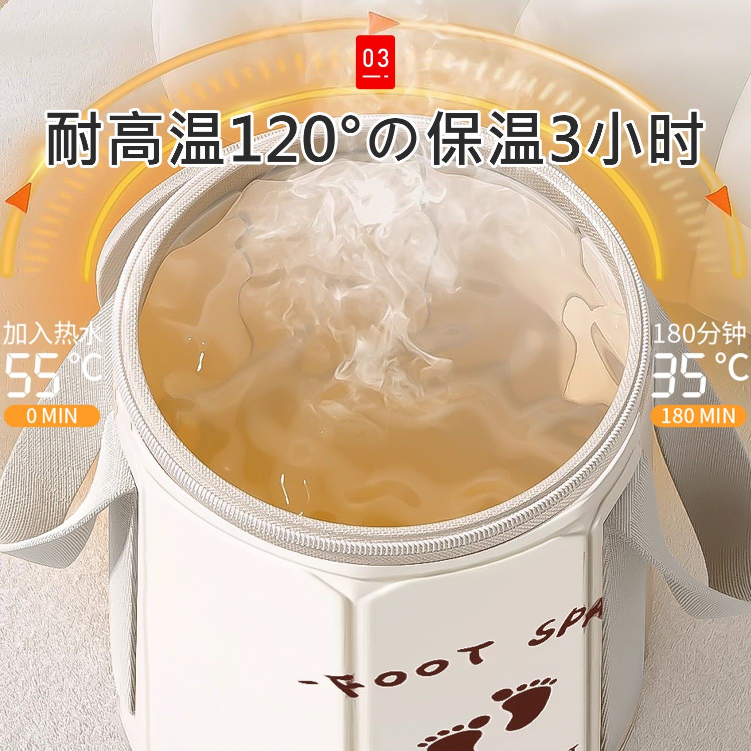 German Foot Bath Bucket, Foldable, Over-Calf Foot Bath Bucket, Constant Temperature Heating, Deep Bucket, Student Dormitory, Home Use, Special Foot Bath Bucket