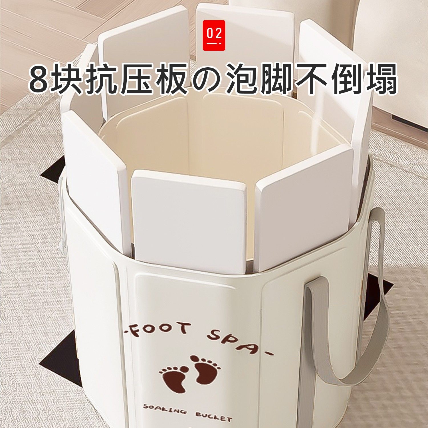 German Foot Bath Bucket, Foldable, Over-Calf Foot Bath Bucket, Constant Temperature Heating, Deep Bucket, Student Dormitory, Home Use, Special Foot Bath Bucket
