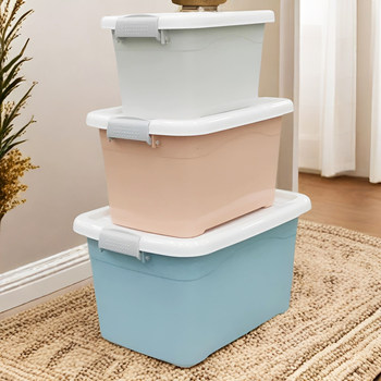 Thickened storage box household debris with handle