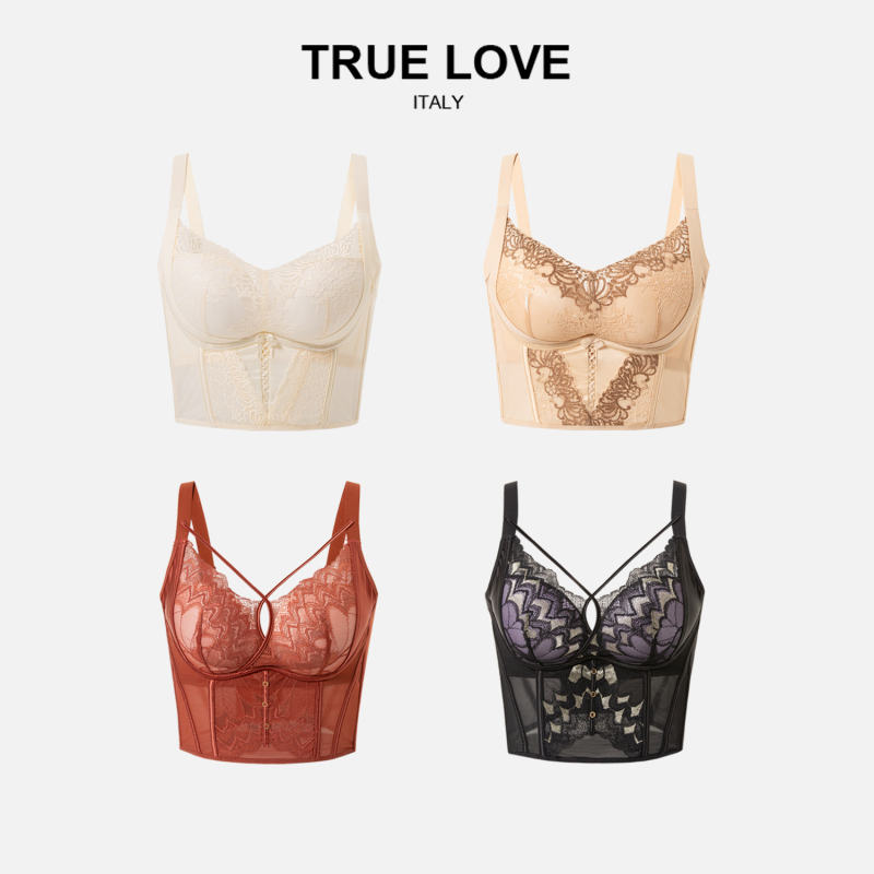 【True Love】Hospital-Grade Strong Shaping and Gathering Thermal Lace Bra Td1B3141362G 【True Love】Hospital-Grade Strong Shaping and Gathering Thermal Lace Bra Td1B3141362G