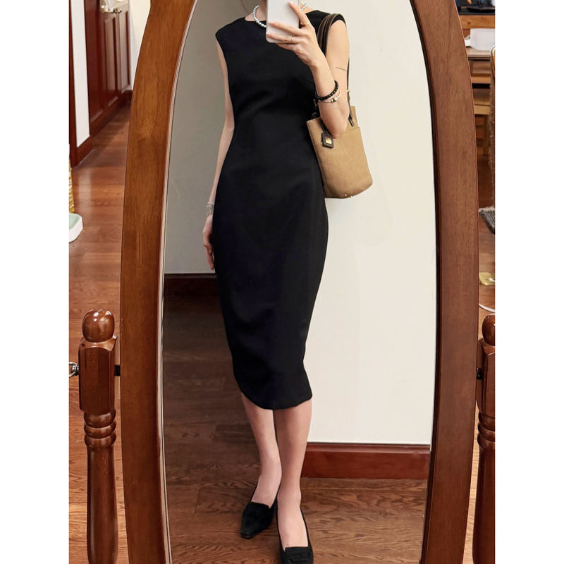 In Stock Echoroselemon｜Black Off-The-Shoulder Elegant Chinese-Style Rachel Formal Dress