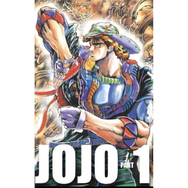 Jojo's Bizarre Adventure Parts 1-8, a Total of 131 Volumes of English Color Comic Books, Brand New Printed Edition