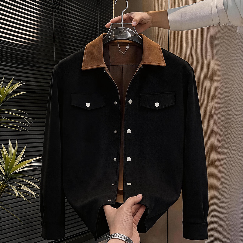 Men's Clothing 2026 Autumn and Winter New Style Men's Old Money Style Jacket Versatile Fashion Casual Trendy Top Men's Clothing 2026 Autumn and Winter New Style Men's Old Money Style Jacket Versatile Fashion Casual Trendy Top