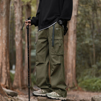 Jeep Men's Cargo Pants Straight-Leg Trousers Autumn Outdoor Youth Sports Loose Trendy Versatile Casual Paratrooper Pants