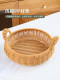 Imitation Rattan Fruit Basket for Living Room Coffee Table, Snack Basket, Kitchen Fruit and Vegetable Storage Basket, Egg and Bun Basket, Household Fruit Basket