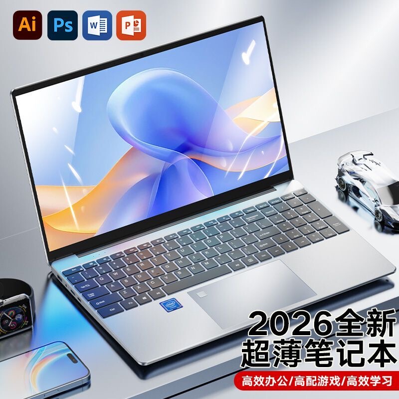 2026 New Model Core I9 Thin and Light Laptop 4K Ultra-Clear Design for Office, Business, Gaming and E-Sports All-In-One Notebook