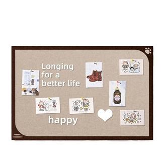 Select self-adhesive punch-free color felt board photo wall room decoration background board kindergarten work display wall