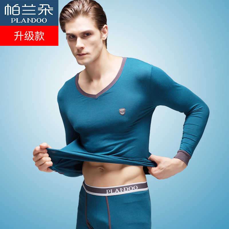 Palando Thermal Underwear for Men and Women, Cotton Modal Base Layer, Anti-Static Thin Set of Autumn Tops and Pants