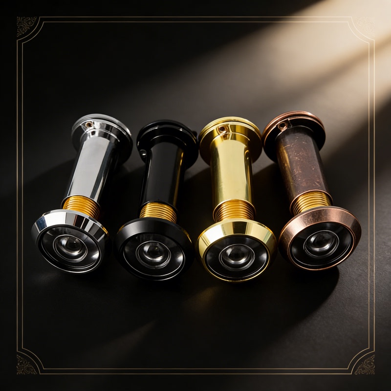 Entrance Door Glass Door Peephole, Standard Cat-Eye High-End Peephole, 14-110mm Trendy Peephole, Hole-Blocking Peephole, Door Peephole