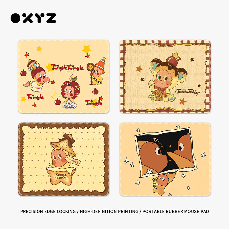 Коврик для мыши OXYZ Star маленький креативный милый резиновый коврик для компьютерной клавиатуры, утолщенный портативный коврик для мыши