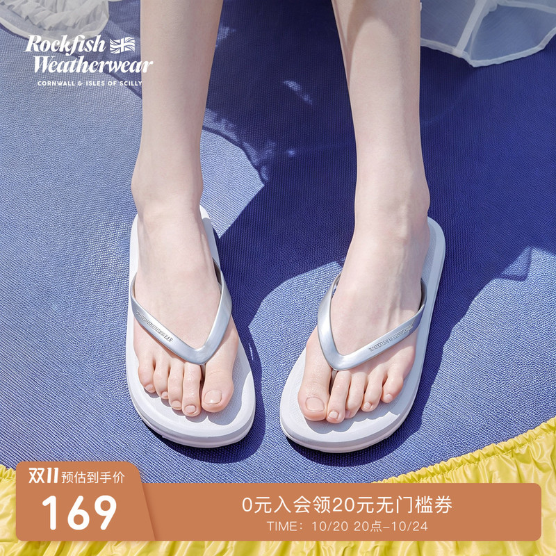Rockfishweatherwear26 New Summer Products Women's Comfortable Flats Slippers Flip-Flops Outer Wear Sandals