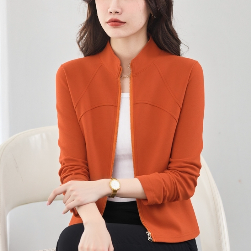 Pure Cotton Sweatshirt Women's Zip-Up Cardigan 2026 Spring New Sports Casual Top Running Training Yoga Jacket