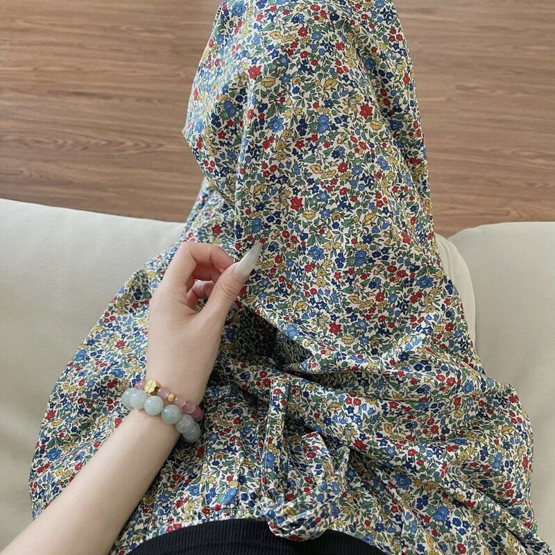 Korean Uamtor Korean-Style Design Contrasting Floral Print Pajama Pants for Women, Plus Size Loose Long Pants, Home Pants That Can Be Worn Outside Korean Uamtor Korean-Style Design Contrasting Floral Print Pajama Pants for Women, Plus Size Loose Long Pants, Home Pants That Can Be Worn Outside