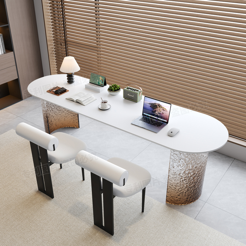 New Floating Acrylic Rock Slab Desk, Long Table Behind the Sofa in the Living Room, Balcony Table, Bedroom Study Computer Desk