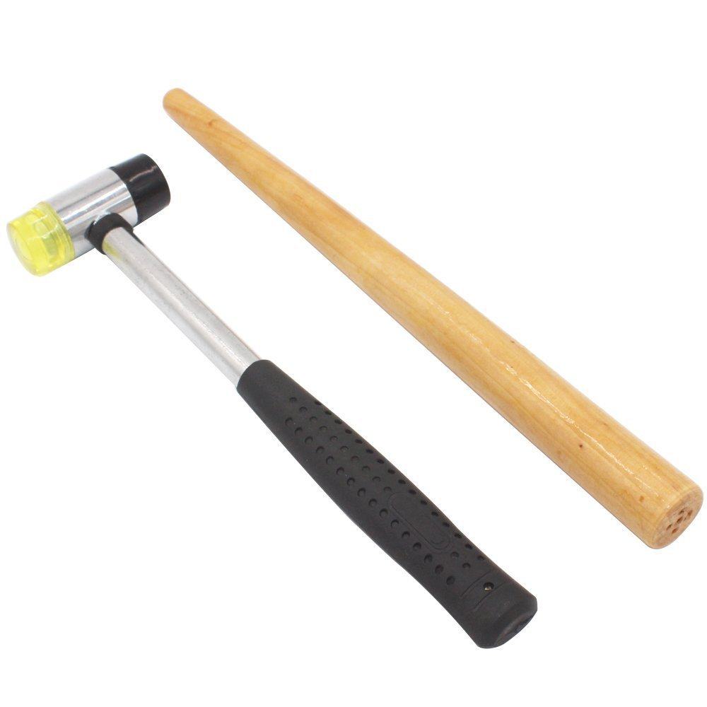 Rubber mallet for jewelry store. Solid wooden ring resizing repair tool. Jewelry making tool.