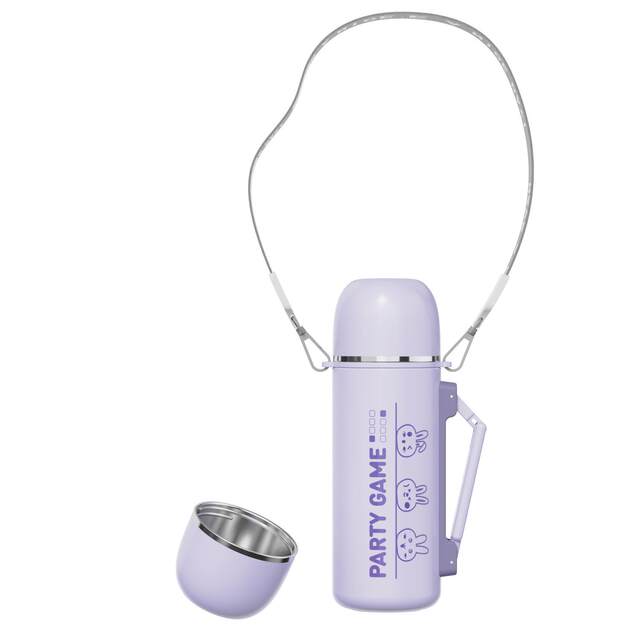 High-end outdoor portable thermos cup, a magic tool for going out, stainless steel compact thermos kettle, high-looking thermos kettle