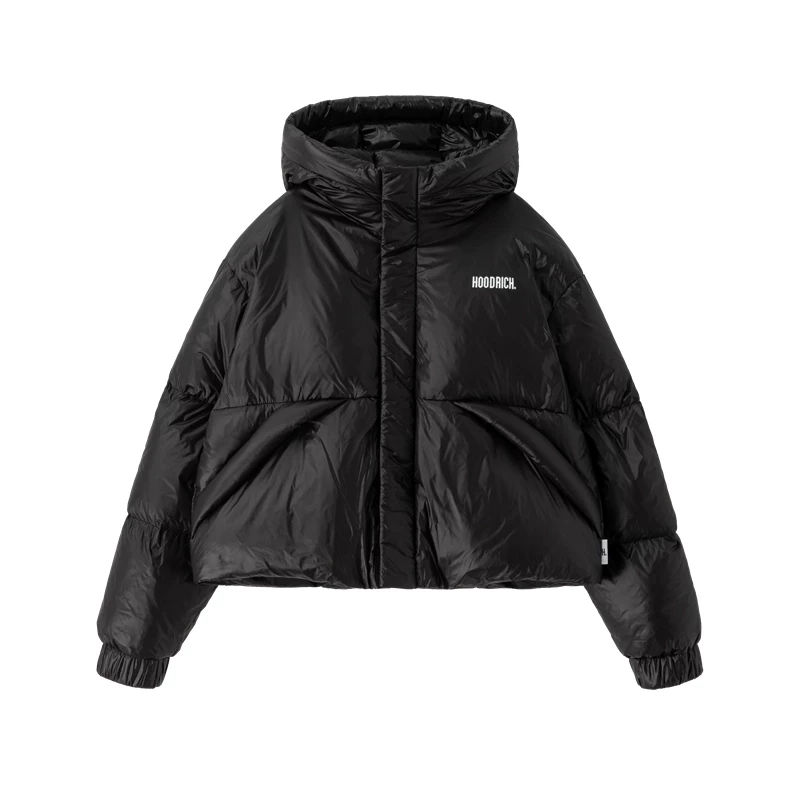 HOODRICH Keep warm solid short down jacket for leisure, increased thickness, adds volume
